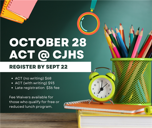 Register for October ACT by September 22